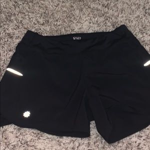athleta girl black shorts